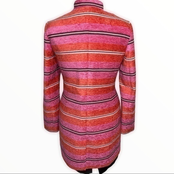 Banana Republic fuchsia orange stripe Adrianne Naval collaboration - Picture 10 of 17